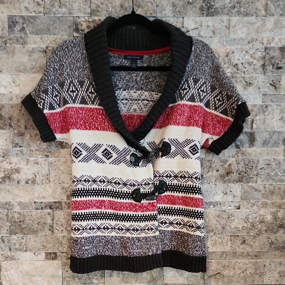 Tommy Hilfinger  Knit Cardigan with Tribal Pattern - Picture 1 of 11